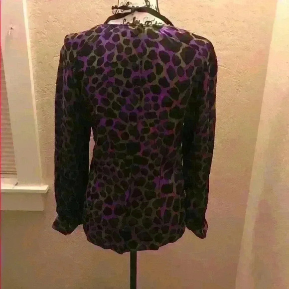 Jerri Sherman Leopard Top Size 6 - Picture 4 of 7